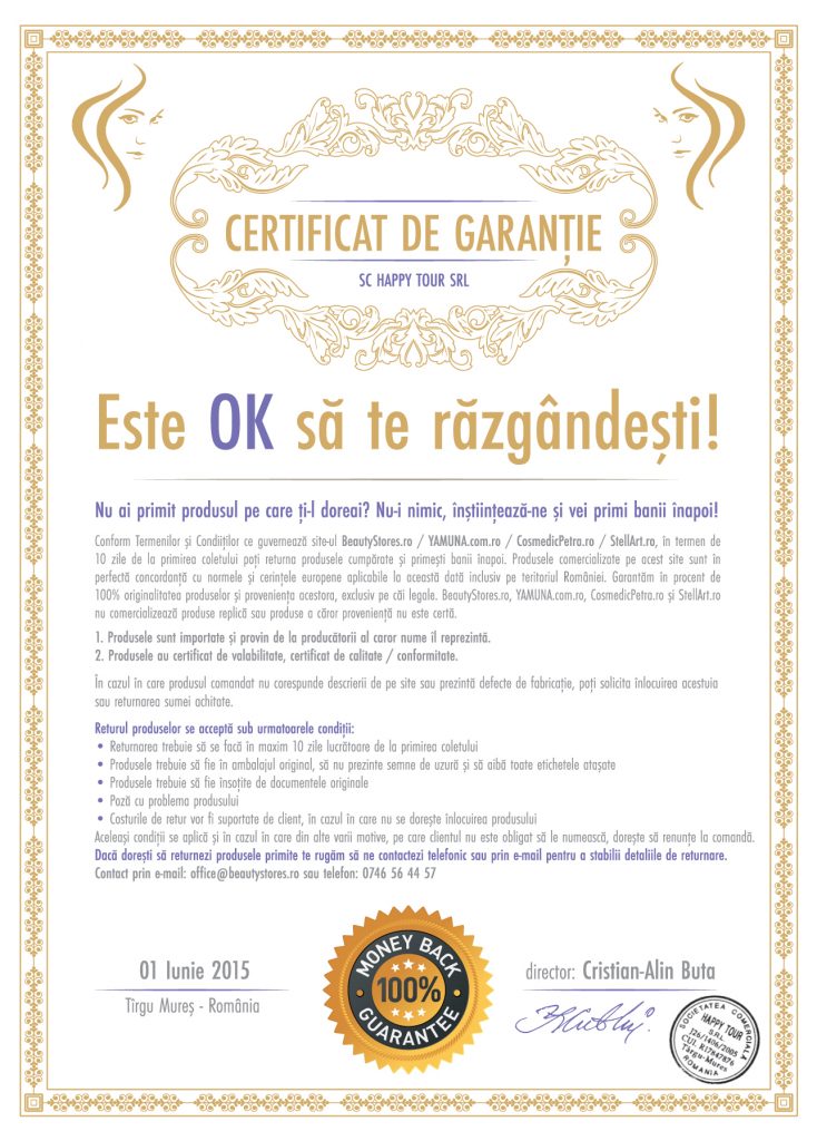 Certificat Garantie Yamuna