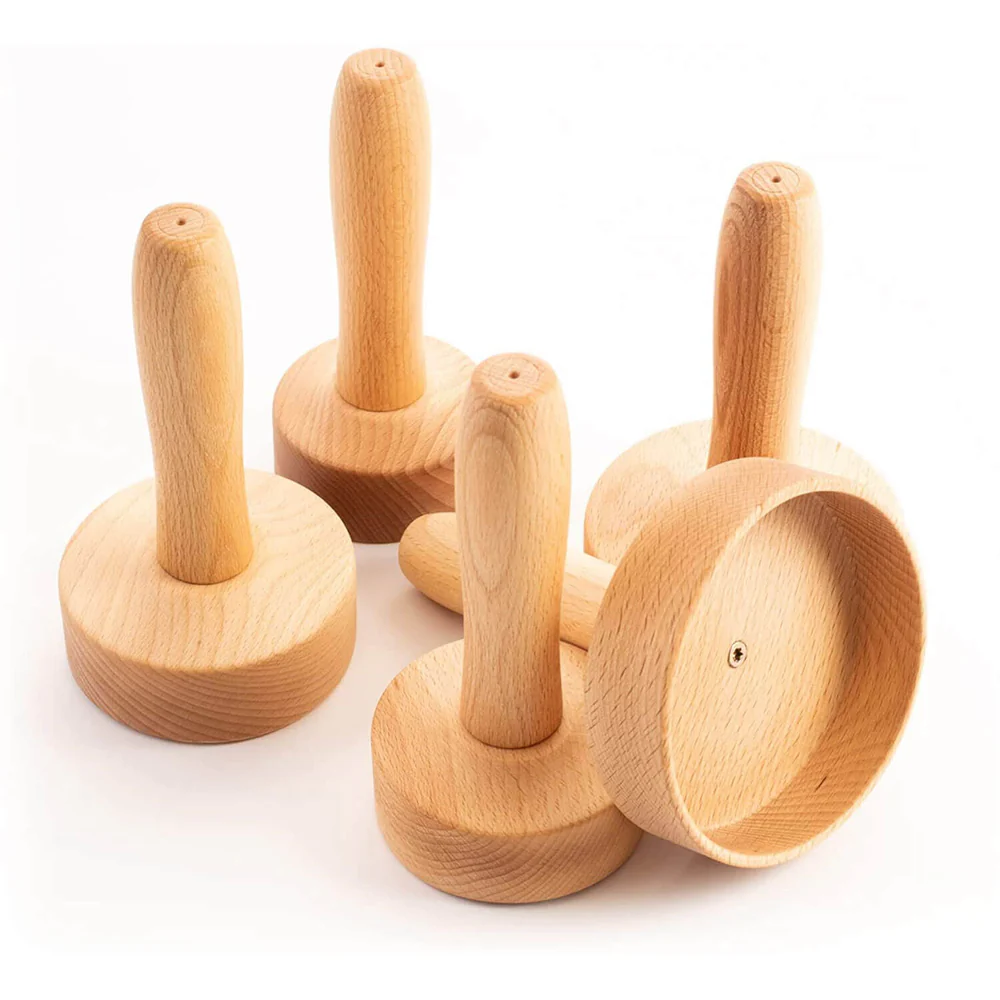 5 piece wooden massager cups set maderotherapy cellulite lymphatic drainage tuuli 199