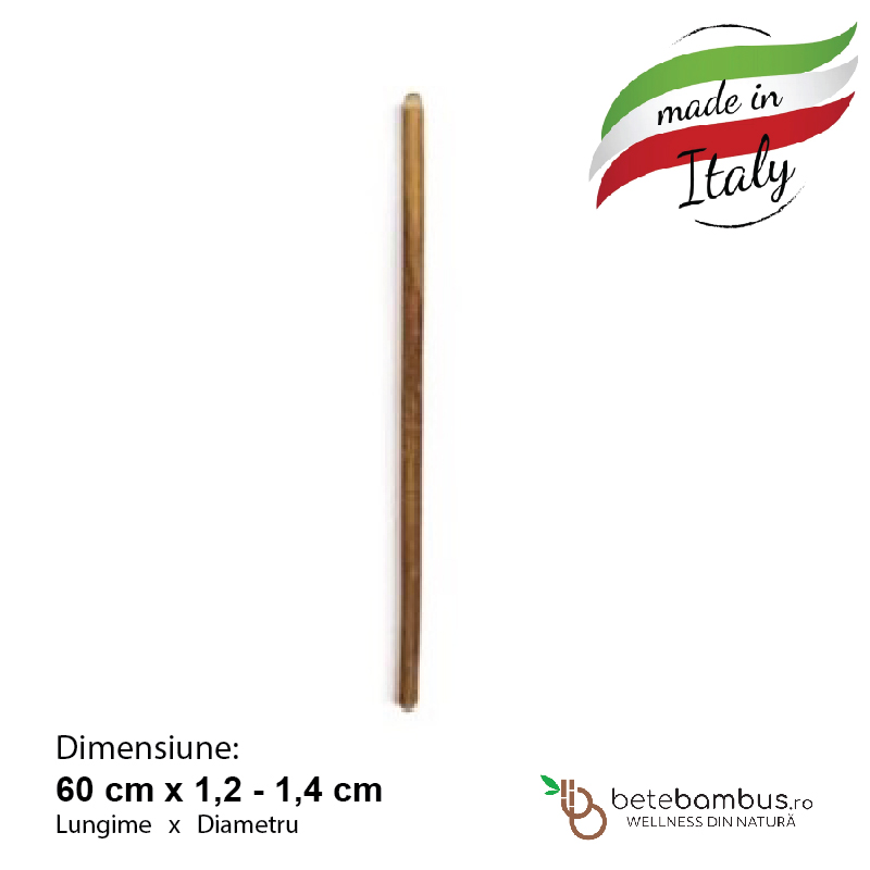 bat din bambus pentru masaj italia 60cm 1.2 1.4cm grosime natur masajshop happy tour yamuna romania kanu romania